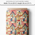 Patchwork Fairy Cottage Cotton Fabric Panel – 6 Designs + Bonus Sheet 29.5×19.6 - Image 7