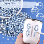 1500PCS 6mm Resin Rhinestones in Bulk, Bedazzling Flatback Crystals Rhinestones - Image 4