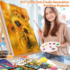 Soucolor 192-Pack Deluxe Art Set, Drawing Painting Kit, Wooden Case Gift | - Image 4