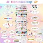 Goldwise Friendship Bracelet Kit, Clay Beads, 7 Styles Letter Beads, Variety of - Image 3