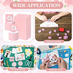 18 Pcs Rubber Stamp Carving Blocks Linoleum Blocks 4"x6" and 2"x2" Round Square - Image 6