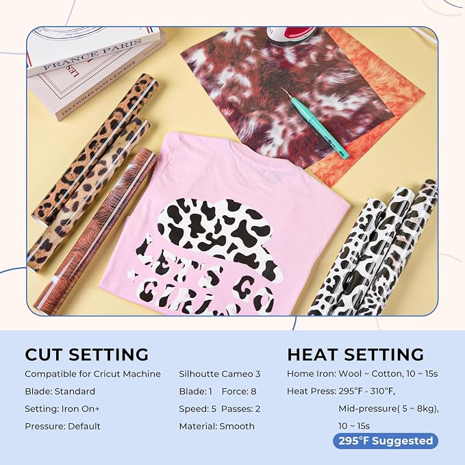 HTVRONT Leopard HTV Heat Transfer Vinyl - Image 5