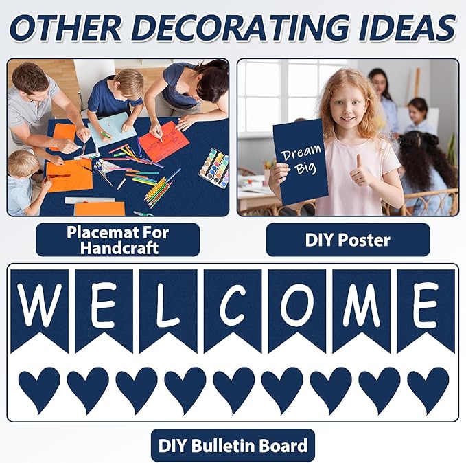 Navy Blue Bulletin Board Paper Roll Navy Blue Bulletin Board Background Paper - Image 5