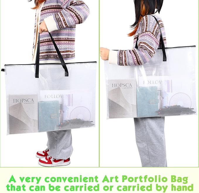 Saintrygo 10 Pcs Art Portfolio Bag 19 x 25 Inches Artist Supply Organizer - Image 5