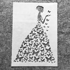 TIAMECH A4 Reusable Wedding Bride Stencil - Image 6