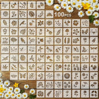 Fainne 100 Pcs 2 Inch Stencils Small Stencils by Fainne