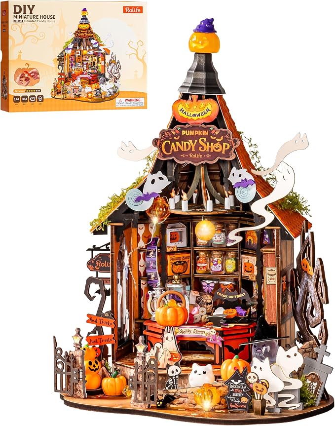 Rolife Halloween Haunted Candy House DIY Miniature House Kits - Image 9
