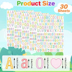 Letter Stickers 0.5 inch, Self-Adhesive Vinyl Waterproof ABC Letter Stickers - Image 2