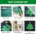 Aoder Green Glitter HTV Heat Transfer Vinyl: 12" x 10FT Green Glitter HTV Iron - Image 5