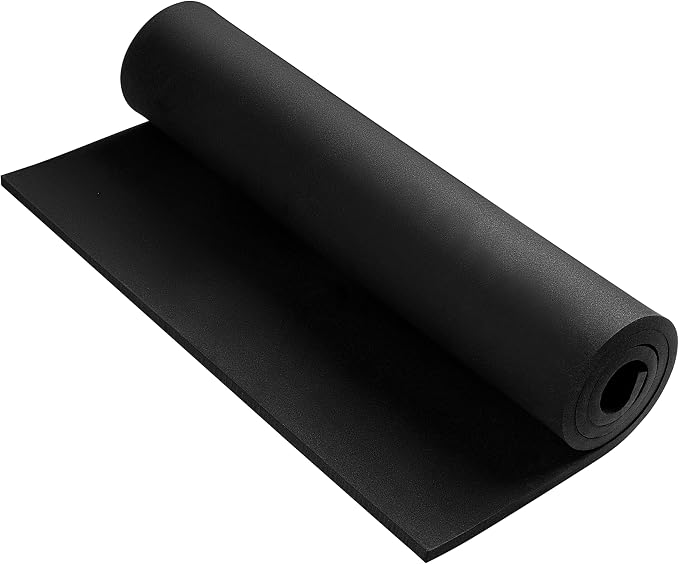 AMZQNART EVA Foam 8mm, Cosplay Foam 16x29.5 inch Black, High Density 90 kg/m³ by AMZQNART