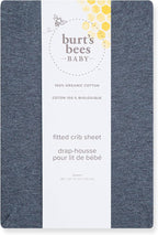 Burt's Bees Baby Essential Organic Cotton Fitted Crib Sheet, Breathable - Image 2