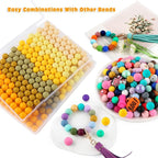 160Pcs Silicone Beads 12mm Mix Color, Bulk Silicone Beads 12mm - Image 6