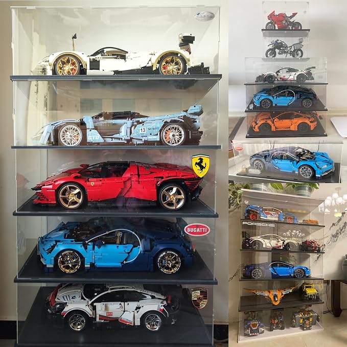 DuvinDD Acrylic Display Case for 1/8 Scale Model Car Large Lego Display Case - Image 4