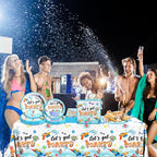 Summer Party Decorations, Pool Party Supplies Tableware Set, Let's Get Soaked - Image 6