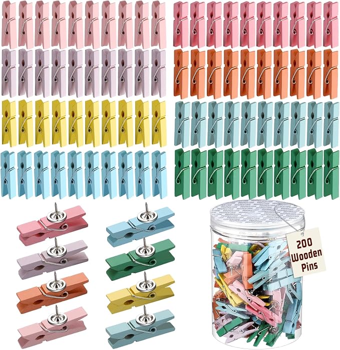 Affrolling 200 Pcs Push Pin by Affrolling