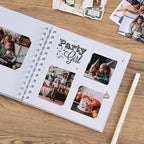 potricher 7 x 7 Inch DIY Scrapbook Album 40 Pages Hardcover Kraft Paper Scrap - Image 3
