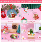 3.5 Inch Acrylic Ornaments Blanks, Christmas Decor, Keychain Engraving - Image 6
