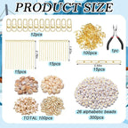 CraftyDream 558 Pcs Seashell Keychain Making Kit DIY Beach Charms Ocean Craft - Image 4