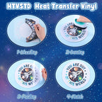 HTVSTD Dark Space HTV Heat Transfer Vinyl 8Sheets 12×10in Iron on Vinyl | Glow - Image 3