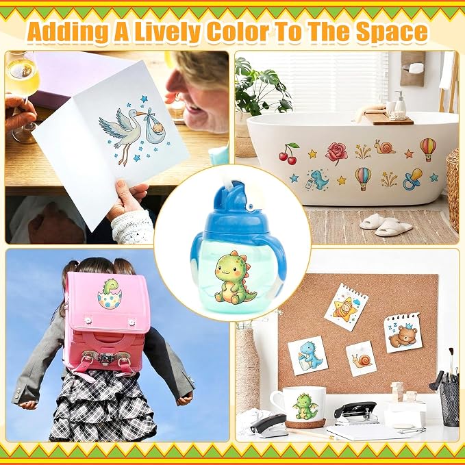 Marspark 72 Pcs Small Stencils for Crafts Reusable 3 Inch Stencils for Painting - Image 6