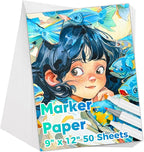 Marker Paper 9" x 12", 50 Sheets Alcohol Marker Paper, Loose Drawing Paper | by Donyang