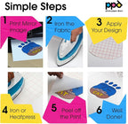 PPD 10 Sheets 8.5x11" Iron-on Heat Transfer Vinyl Paper Light Fabrics | Premium - Image 4