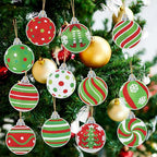 FRVCRS 12Pcs Christmas Diamond Art Keychains DIY Art Christmas Ornaments - Image 4