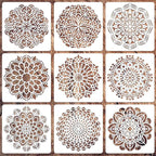 Mandala Stencils for Painting on Wood, Rangoli & Home Decorating by Felixcraft-DIYDreamscape