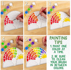 Creative Roots Paint Your Own Rainbow Stepping Stone Craft Kits - Image 5
