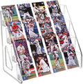 CELSOL Upgraded 4 Tier Acrylic Card Display Stand, Sports Cards, Stickers & by Unknown