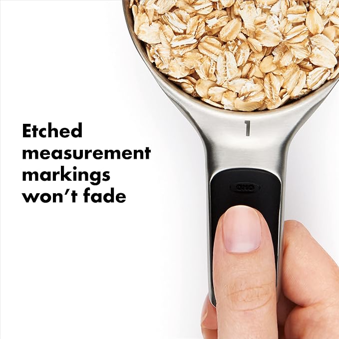 OXO Good Grips 8 Piece Stainless Steel Measuring Cups and Spoons Set - Image 7