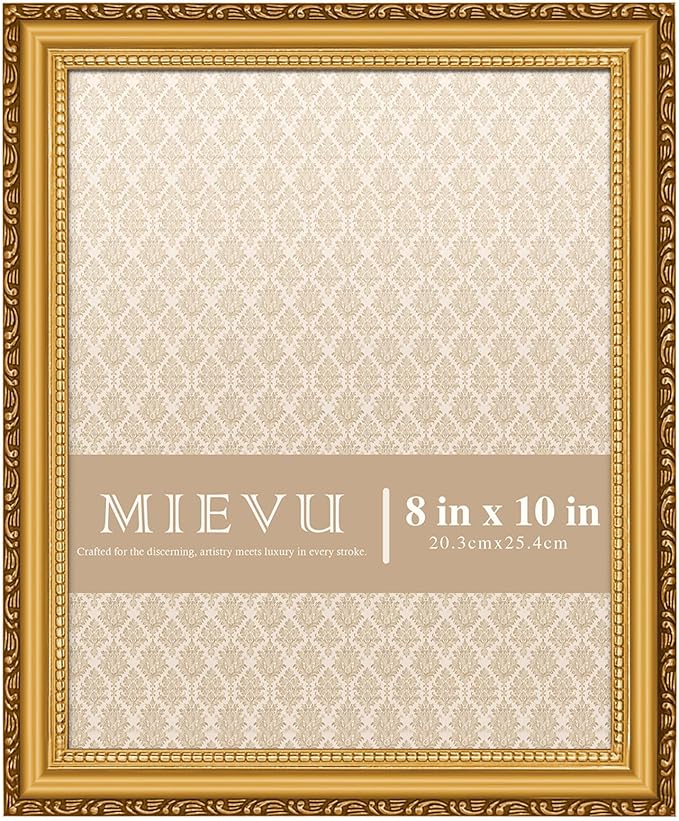 8×10 Picture Frame Gold by MIEVU