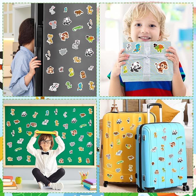 300Pcs Animals Foam Stickers, Self-Adhesive Cartoon Forest Animals Foam Reward - Image 5