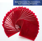 FIESTA WRAPS Red Cellophane Sheets 150-Pack - Image 4