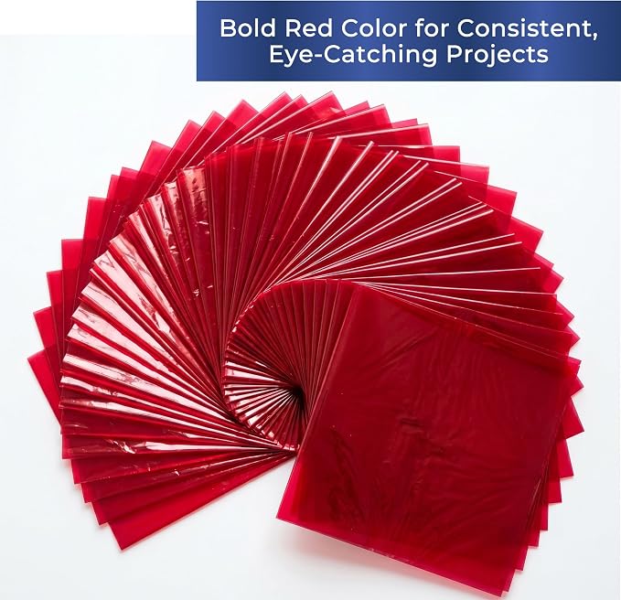 FIESTA WRAPS Red Cellophane Sheets 150-Pack - Image 4