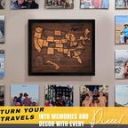 flinelife USA Landmarks Travel Map, Wooden USA Map Puzzle - Image 4
