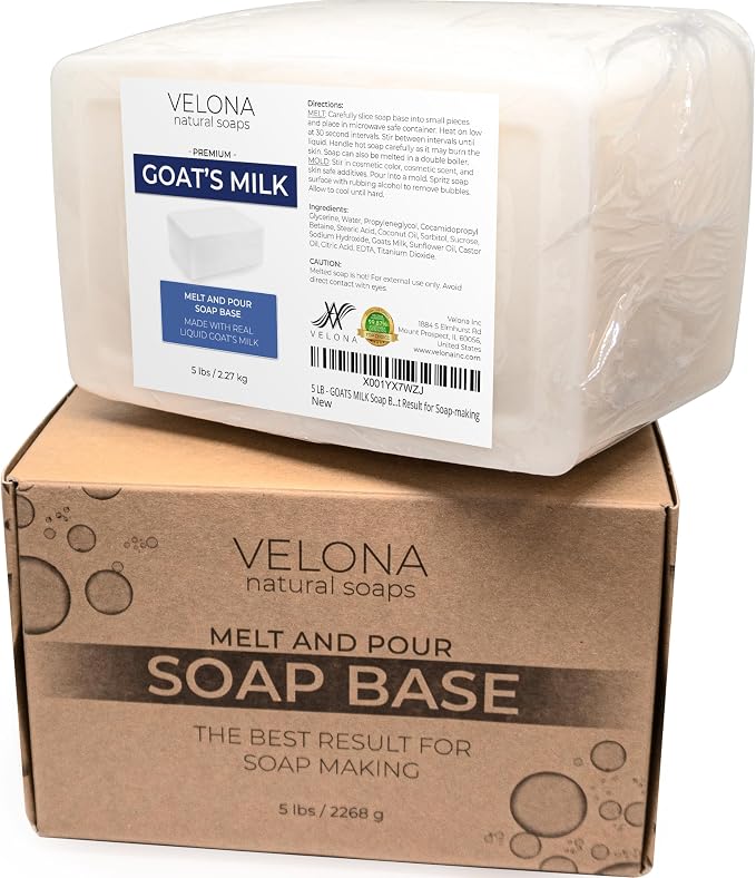 velona 5 LB - Goats MILK Soap Base SLS/SLES free | Melt and Pour | Natural Bars - Image 7
