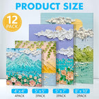 ESRICH Canvas Boards for Painting 12 Pack Art Supplies Paint Canvas 4x4 - Image 2