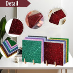 Glitter Acrylic Sheets 1/8" Thick 7.87x7.87, 5 Pack | Translucent Cast Acrylic - Image 3