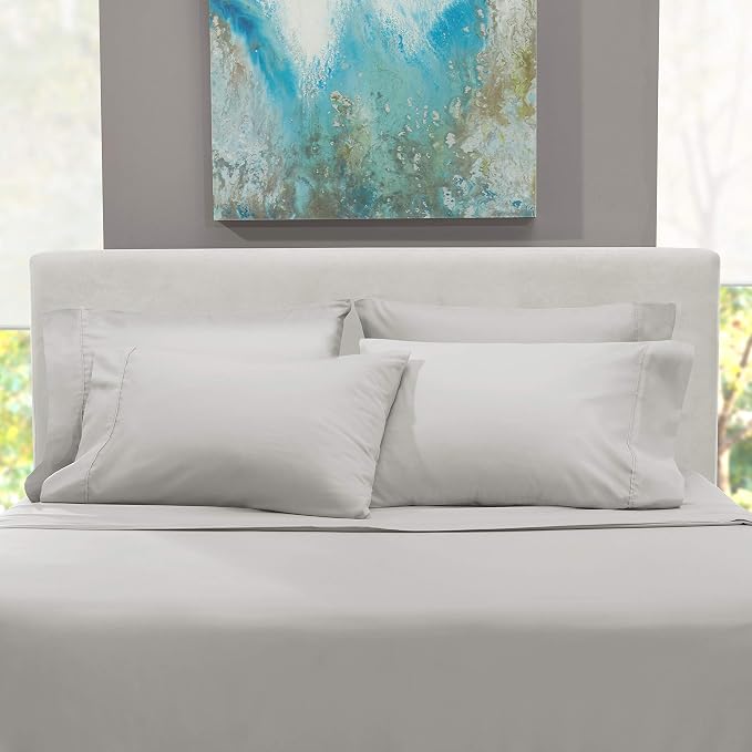 Hearth & Harbor Luxury Soft 6 Piece Bed Sheet Set Extra Deep Pocket Fitted - Image 8