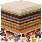 Tegeme 100 Pcs 8 x 12 Inches Felt Fabric Sheet by Tegeme