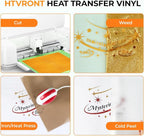 HTVRONT HTV Heat Transfer Vinyl, 35 Pack, 29 Assorted Colors | 12"x10" - Image 4