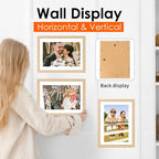 FIXSMITH A4 Picture Frame Set of 2, Natural Photo Frame - Image 5