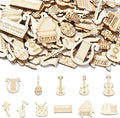 200 Pcs Unfinished Musical Instruments Wood Cutouts Music Painting Wooden Shapes by URURLIFEHALL