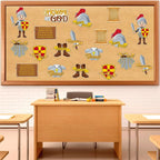 Vintage Parchment Bulletin Board Paper Roll Travel The Map Bulletin Board - Image 3