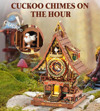 ROKR Cuckoo Clock Mechanical 3D Wooden Puzzle Kit - Image 2