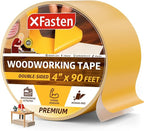 XFasten Double Sided Woodworking Tape 4 Inches x 90 Feet, Residue-Free and by XFasten