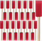 Bates- Foam Paint Brushes with Wood Handle, 1 Inch, 26 Pack, Sponge Brushes by BatesChoice