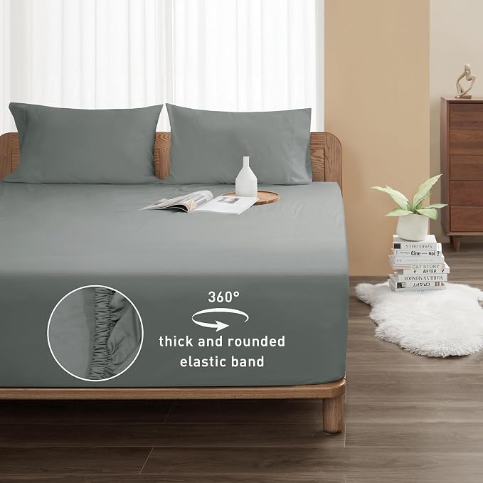 Sunflower Queen Fitted Sheet, 1-Piece Deep Pocket Fitted Bottom Sheet 16" - Image 2