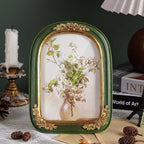 Cuspin Vintage 4x6 Picture Frame, Ornate Floral Resin Photo Frame - Image 2